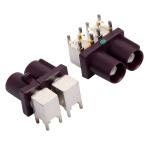 Double Right angle plug Fakra connector